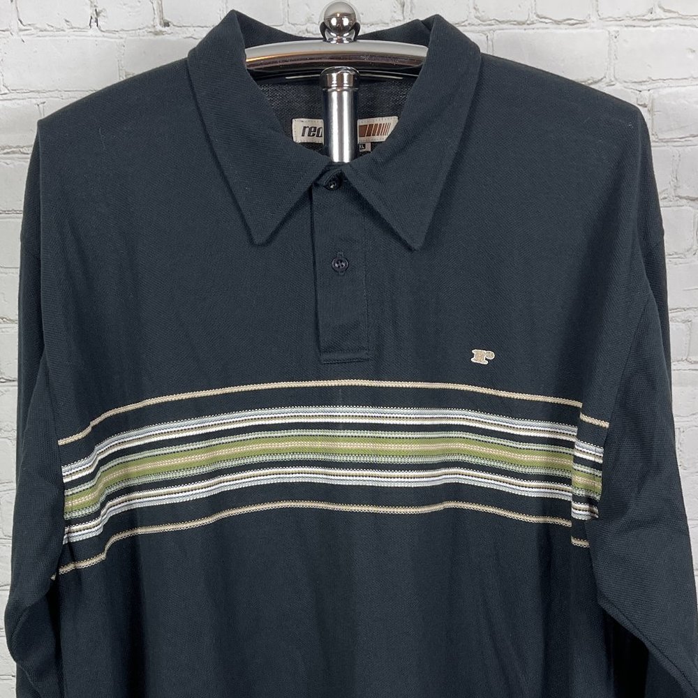 NWT VINTAGE 90'S REDSAND MEN'S "BLAST" LONG SLEEVE POLO